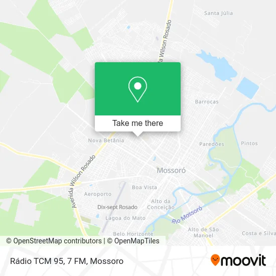 Rádio TCM 95, 7 FM map