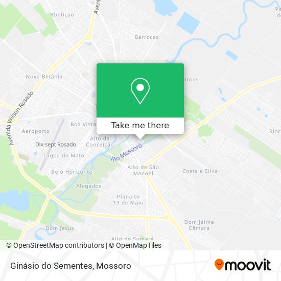 Ginásio do Sementes map