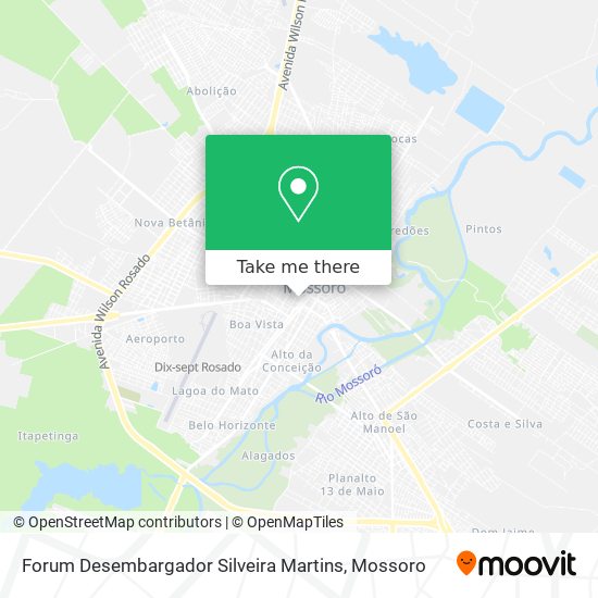 Mapa Forum Desembargador Silveira Martins