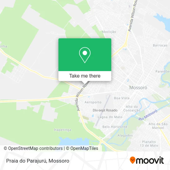 Praia do Parajurú map