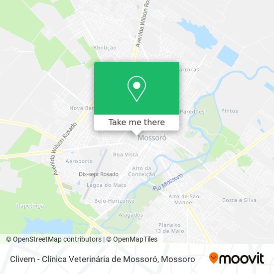 Clivem - Clínica Veterinária de Mossoró map