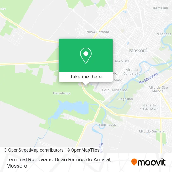 Terminal Rodoviário Diran Ramos do Amaral map