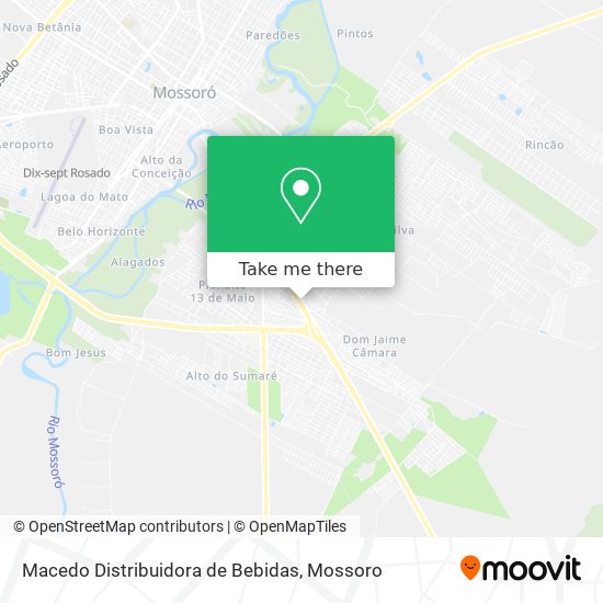 Macedo Distribuidora de Bebidas map