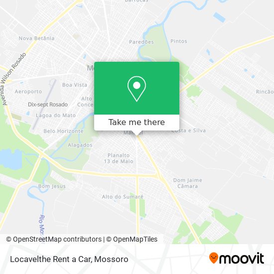 Locavelthe Rent a Car map