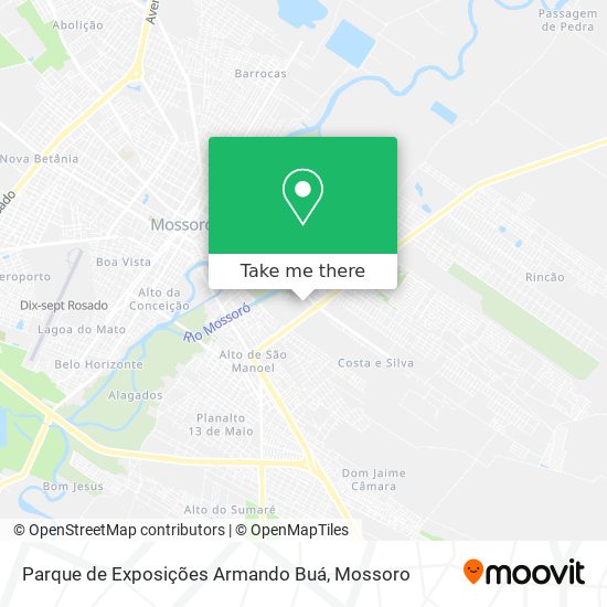 Mapa Parque de Exposições Armando Buá
