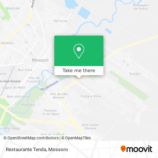 Mapa Restaurante Tenda
