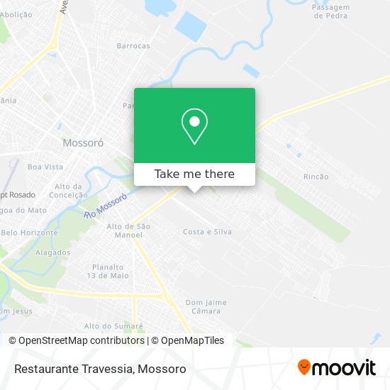 Mapa Restaurante Travessia