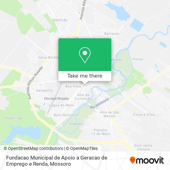 Mapa Fundacao Municipal de Apoio a Geracao de Emprego e Renda