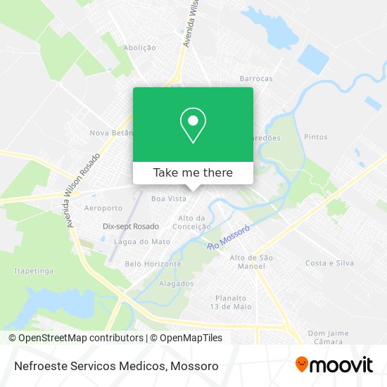 Nefroeste Servicos Medicos map