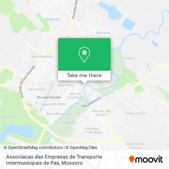 Associacao das Empresas de Transporte Intermunicipais de Pas map