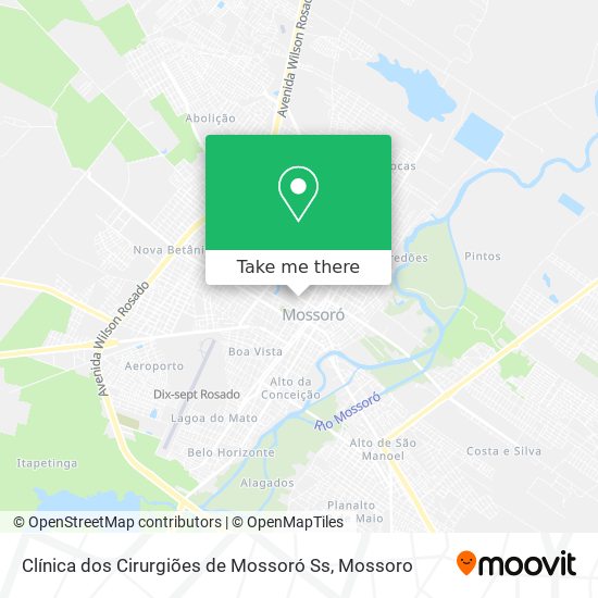 Clínica dos Cirurgiões de Mossoró Ss map