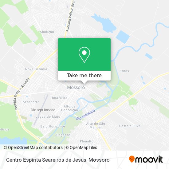 Centro Espírita Seareiros de Jesus map