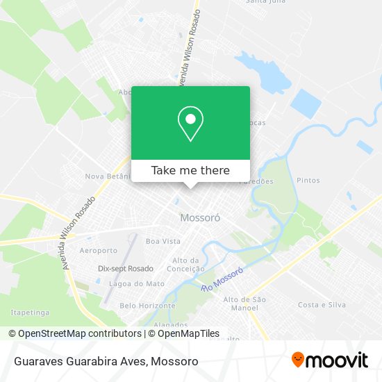 Guaraves Guarabira Aves map