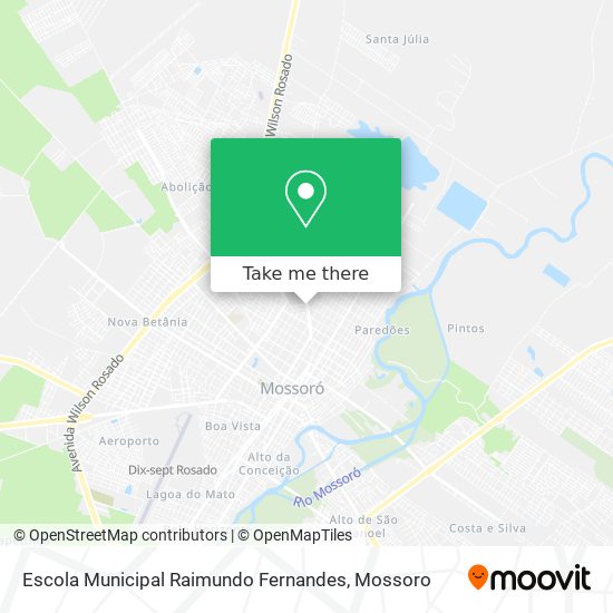 Mapa Escola Municipal Raimundo Fernandes