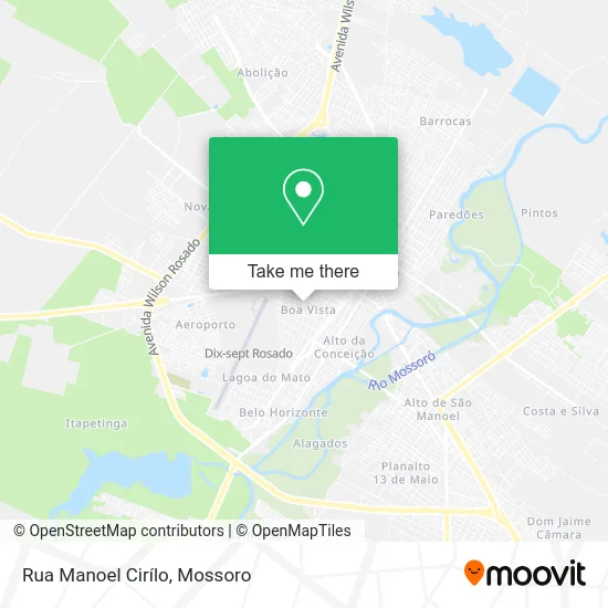 Rua Manoel Cirílo map