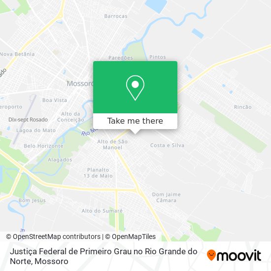 Justiça Federal de Primeiro Grau no Rio Grande do Norte map