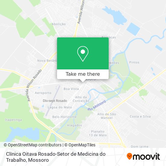 Clínica Oitava Rosado-Setor de Medicina do Trabalho map