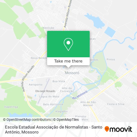 Escola Estadual Associação de Normalistas - Santo Antônio map