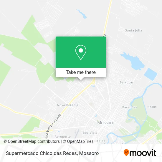 Supermercado Chico das Redes map