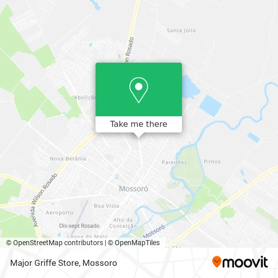 Major Griffe Store map