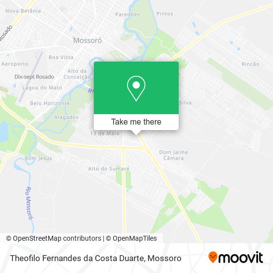Theofilo Fernandes da Costa Duarte map