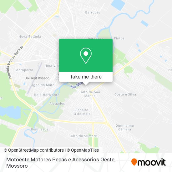 Motoeste Motores Peças e Acessórios Oeste map