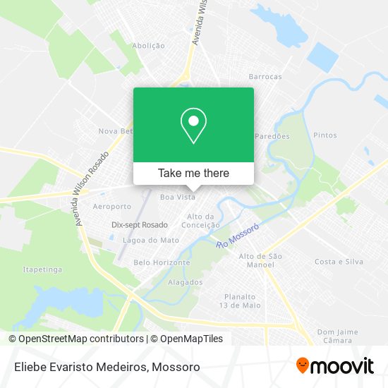 Eliebe Evaristo Medeiros map