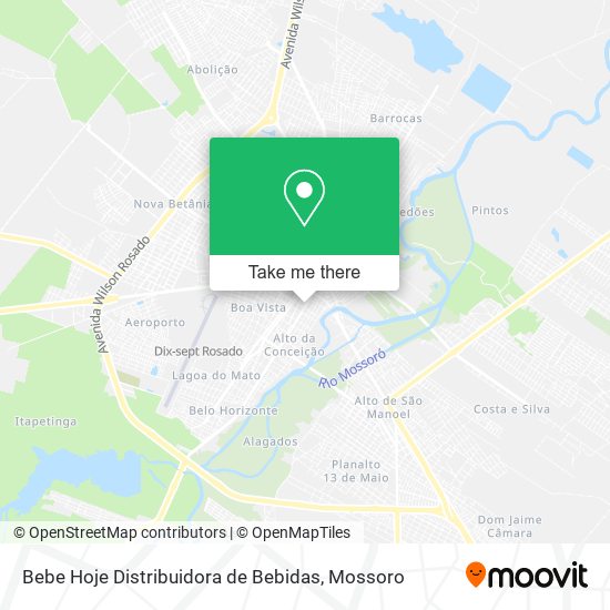 Mapa Bebe Hoje Distribuidora de Bebidas