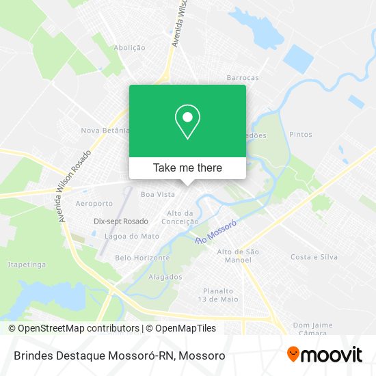 Brindes Destaque Mossoró-RN map