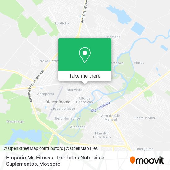 Mapa Empório Mr. Fitness - Produtos Naturais e Suplementos