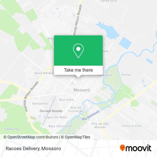 Racoes Delivery map