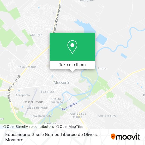 Mapa Educandário Gisele Gomes Tibúrcio de Oliveira