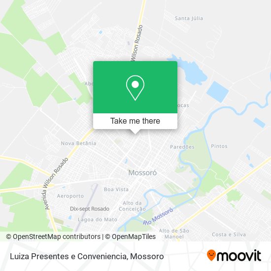 Mapa Luiza Presentes e Conveniencia