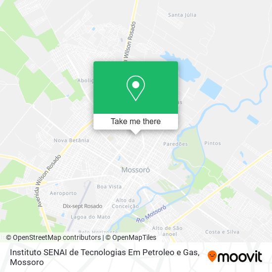 Mapa Instituto SENAI de Tecnologias Em Petroleo e Gas