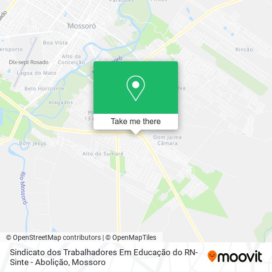 Mapa Sindicato dos Trabalhadores Em Educação do RN-Sinte - Abolição