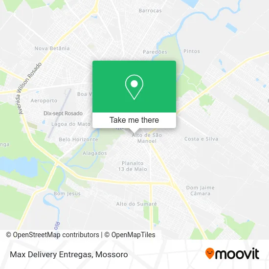 Max Delivery Entregas map