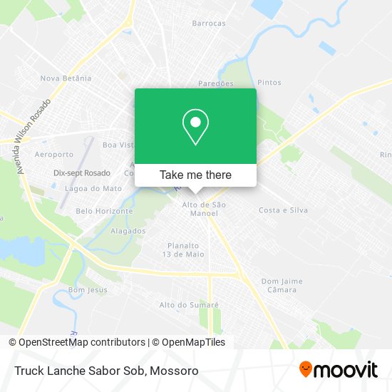 Mapa Truck Lanche Sabor Sob