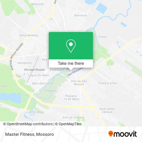 Master Fitness map