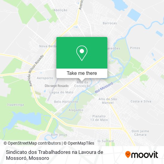 Mapa Sindicato dos Trabalhadores na Lavoura de Mossoró