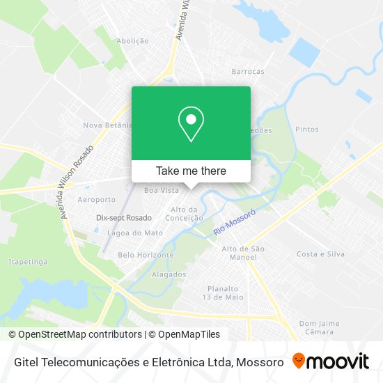 Gitel Telecomunicações e Eletrônica Ltda map