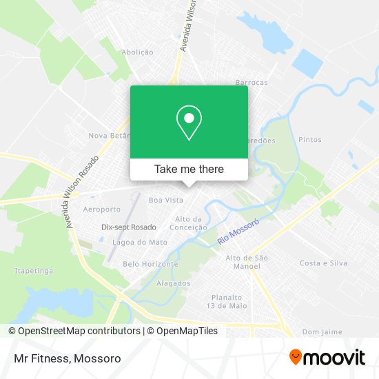 Mr Fitness map