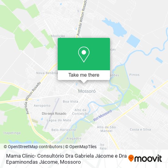Mapa Mama Clinic- Consultório Dra Gabriela Jácome e Dra Epaminondas Jácome