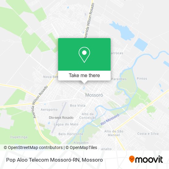 Pop Aloo Telecom Mossoró-RN map