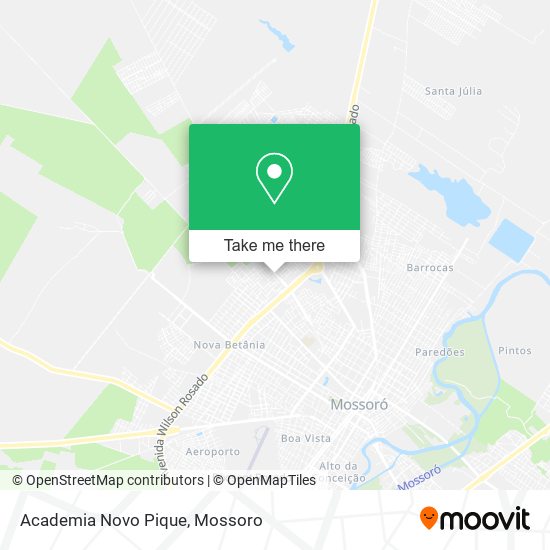 Academia Novo Pique map