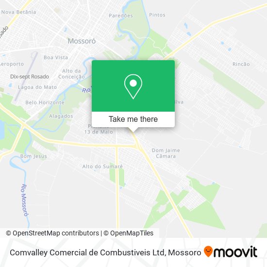 Mapa Comvalley Comercial de Combustiveis Ltd