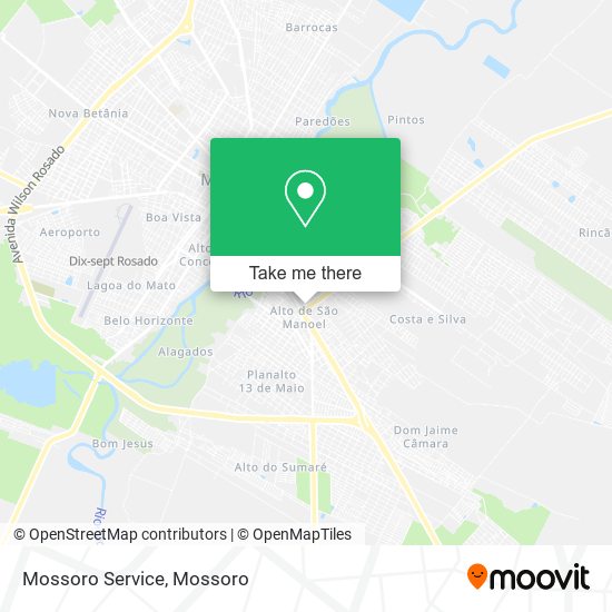 Mossoro Service map