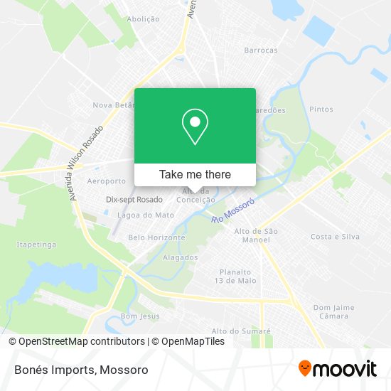 Bonés Imports map