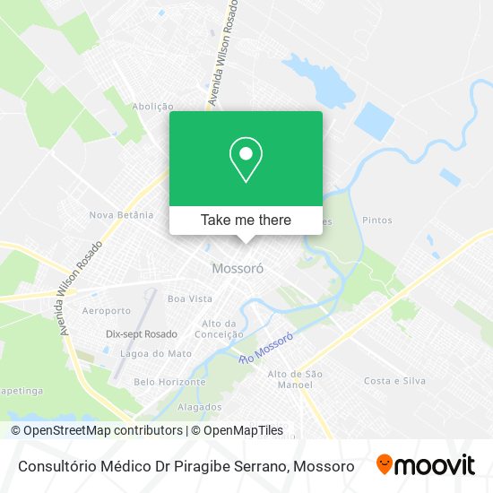 Mapa Consultório Médico Dr Piragibe Serrano