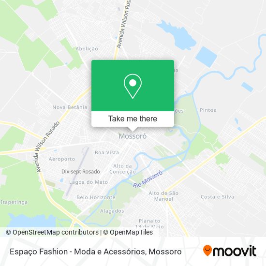 Mapa Espaço Fashion - Moda e Acessórios