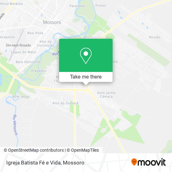 Igreja Batista Fé e Vida map